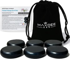 Massage Stones Essential Hot Stones for Massage, 6 Medium Hot Stones Massage Kit