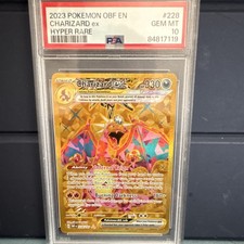Pokémon Charizard ex 228/197 SV03 Obsidian Flames EN Hyper Rare Holo PSA 10