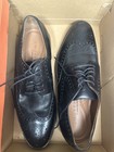 Johnston & Murphy Men's Black Leather Wingtip Brogue Oxford Dress Shoes 10 B — photo 4