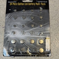 Thunderbolt Magnum 24 Piece Mercury-Free 1.5V Button Cell Battery Assorted Sizes