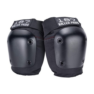 187 Killer Pads Fly Knee Pads - Grey w/White Caps - Large (Black, Small)
