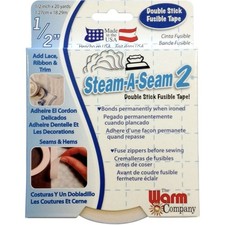 Warm Company Steam-A-Seam 2 Double Stick Fusible Web-.5"X20yd FOB: MI 3Pk