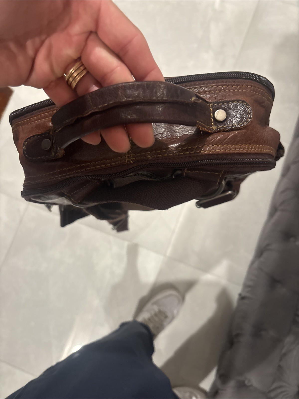 jack georges backpack Leather Brown - image 7