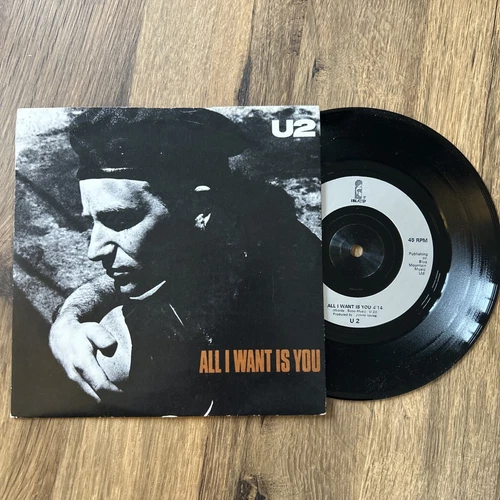 U2 - All I Want Is You | Unchained Melody - 7" Vinyl Record Single Island 1989