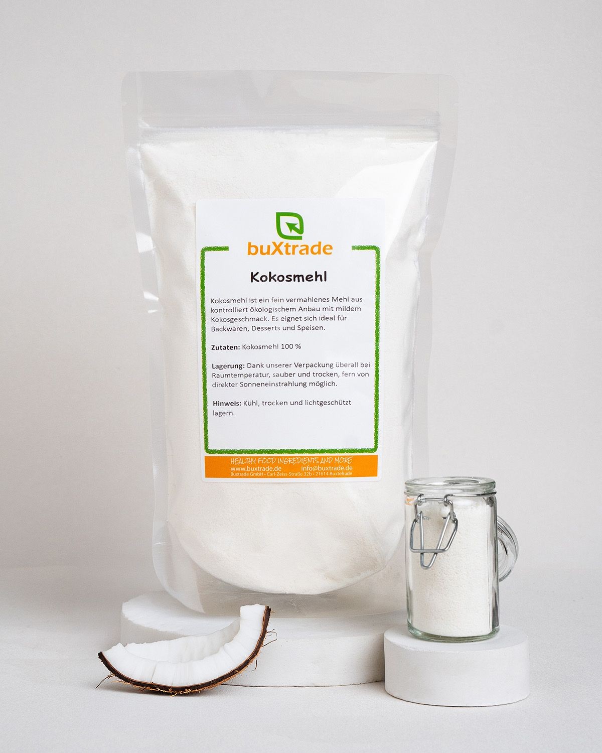 100 g | Kokosmehl | teilentölt gemahlen | Glutenfrei | Cocos Mehl | Kokos