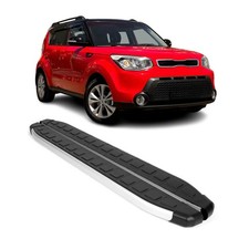Seitenschweller Seitenbretter Trittbretter für Kia Soul 2015-2019 Alu Schwarz