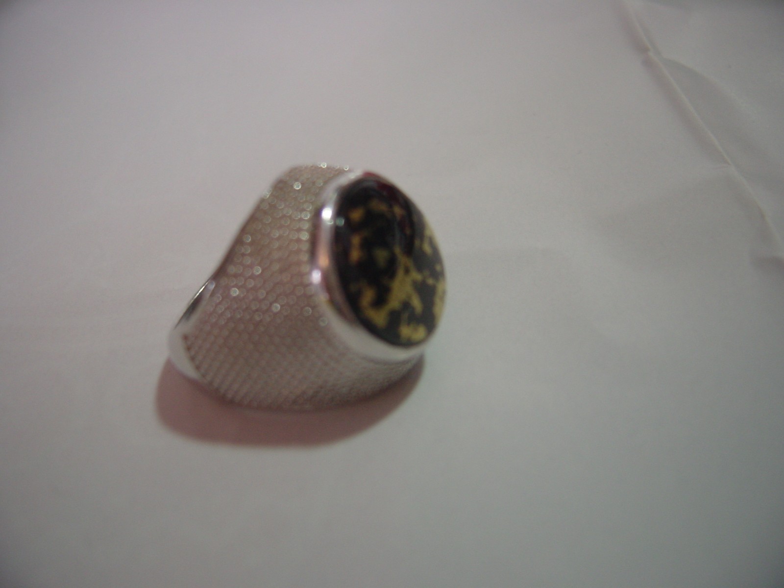 SOLID SILVER HEAVY RING-SUPERB GENUINE "NATURAL" … - image 13