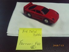 Used Maisto HO Scale F-4 Twin Turbo Ferrari F40 Slot Car Red see pictures
