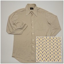 Vtg Towncraft Penn Prest Shirt Mens 15.5-33 Medium Disco Long Sleeve Read