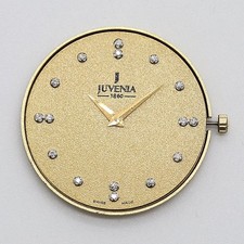 Reloj Pulsera Juvenia Movimiento Genuino Cal.256.031 QZ Piezas Color Dorado Para Piezas