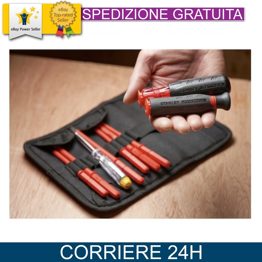 Stanley FMHT66426-0 Giravite VDE Isolato 1000V con Lame Intercambiabili