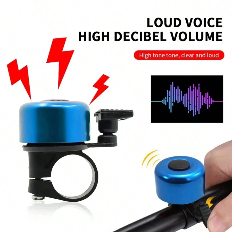 Mini Campana de Bicicleta Anillo Fuerte Manillar Alarma Carretera Bicicleta de Montaña Adultos Niños CAMPANA Foto 4 de 4
