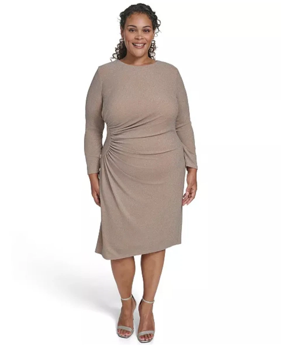 green emerald velvet dress Jessica Howard Plus Size Velvet Chiffon-Sleeve Sheath Dress  DGFOutlet