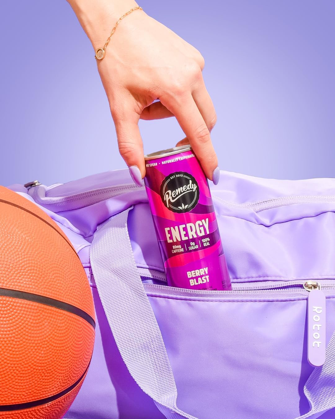 Remedy Natural Energy Drink Berry Blast Natural Caffeine Sugar