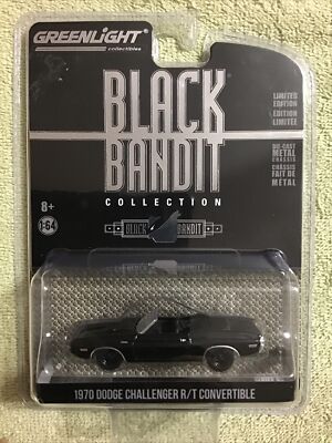 2020 Greenlight Black Bandit 1970 DODGE CHALLENGER R/T CONVERTIBLE