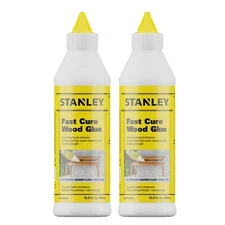 Stanley A727 Fast Cure Wood Glue - D4 High Durability, 13.5 oz  2 Pack