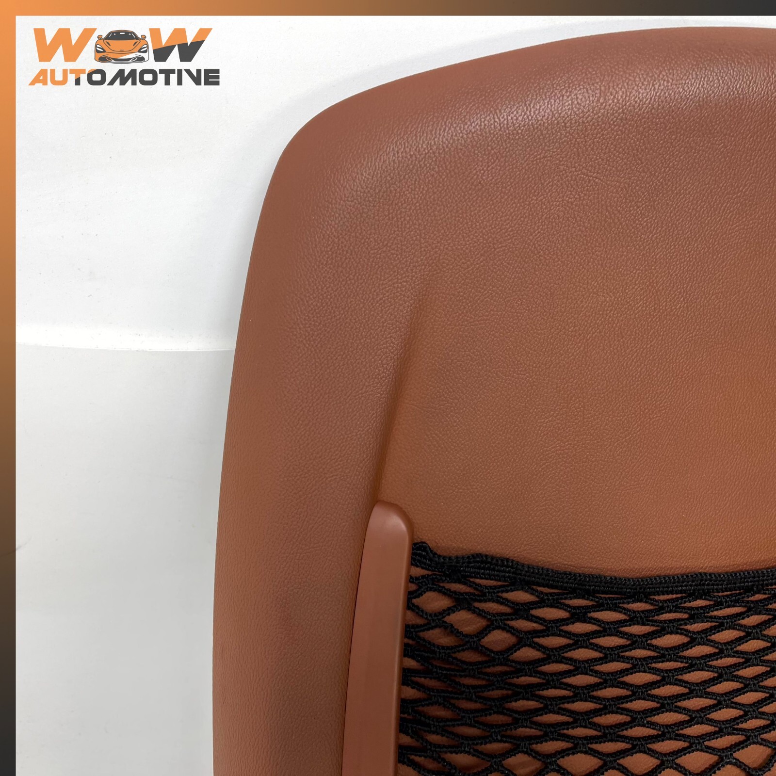 14-17 MASERATI GHIBLI FRONT LEFT DRIVER SIDE SEAT BACK COVER BROWN OEM