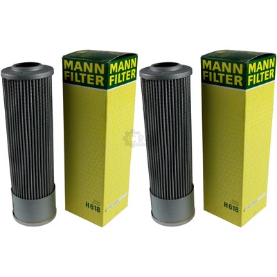 2x Original MANN-FILTER für Arbeitshydraulik H 618