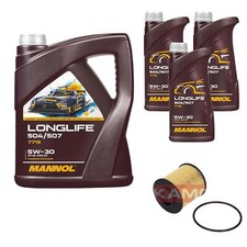 Filtre À Huile KAMOKA MANNOL Longlife 5W-30 8L Pour Fiat Freemont 2.0 JTD