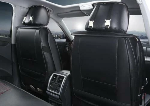 Housses de Sièges Auto Sport Cuir Noir Ensemble Pour Mercedes C E S GLA GLB EQC - Photo 2/4