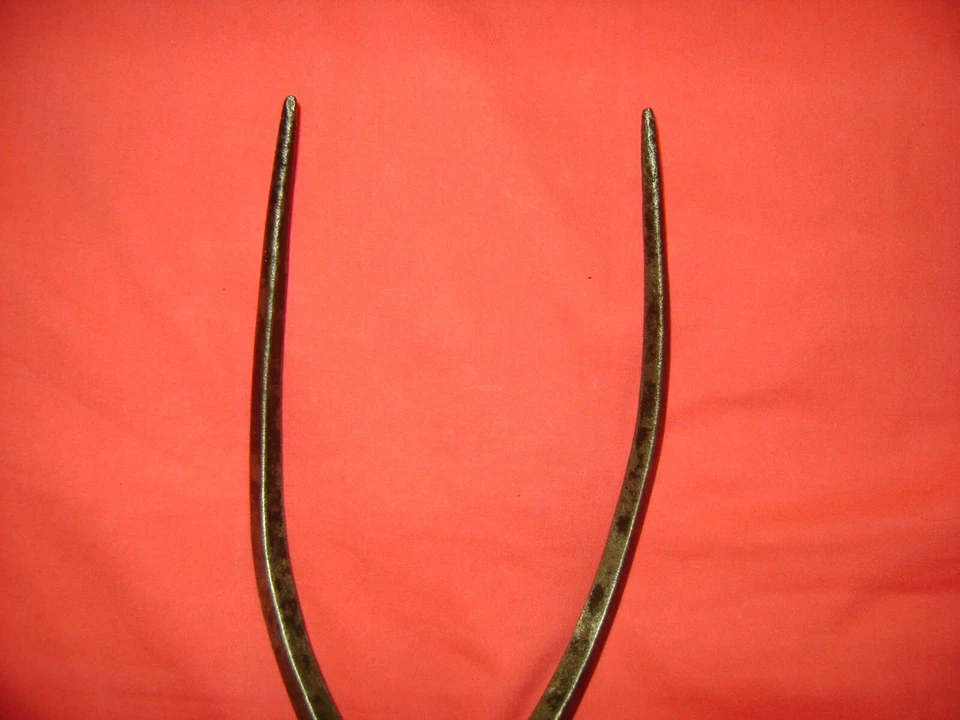Ancienne Fourche 2 D/Agriculture, forgé main, Agriculture 19éme, 36 x 14,3,5 cm - Photo 3/4