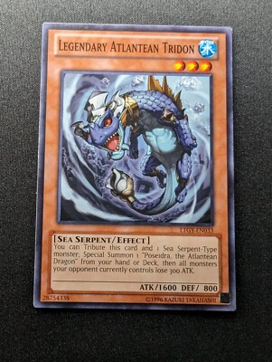 LEGENDARY ATLANTEAN TRIDON Lord of the Tachyon Galaxy LTGY-EN033 Unlimited Yugio