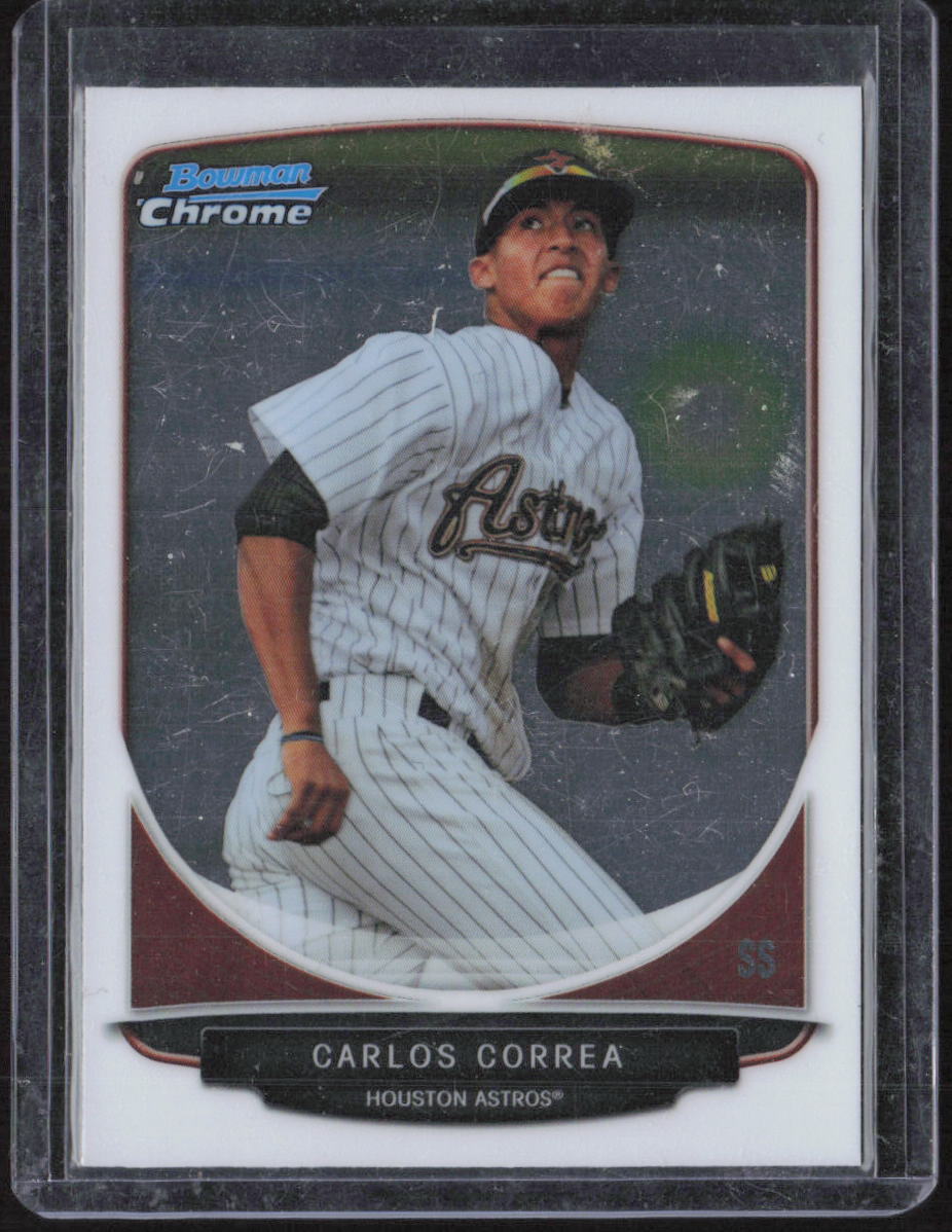 2013 Bowman #BCP100 Carlos Correa Chrome Prospects