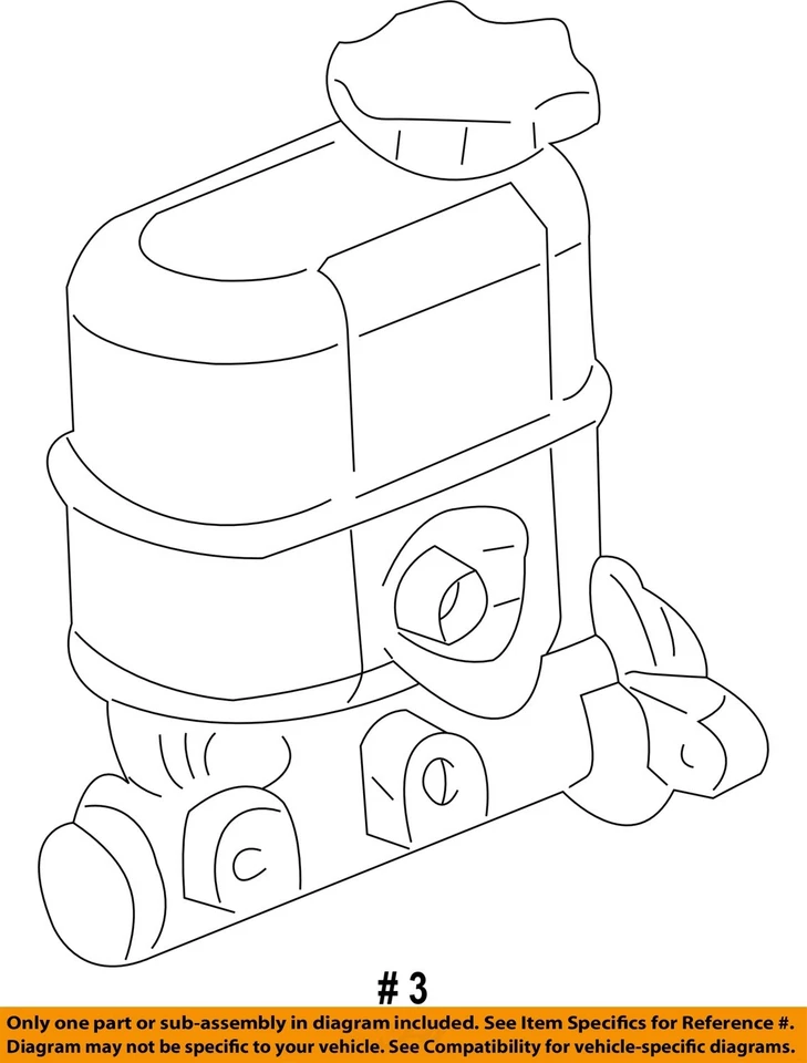 Cilindro maestro de freno usado se adapta a: Chevrolet Suburban 2500 8500 2005 PBV opcional C5F G Foto 4 de 4