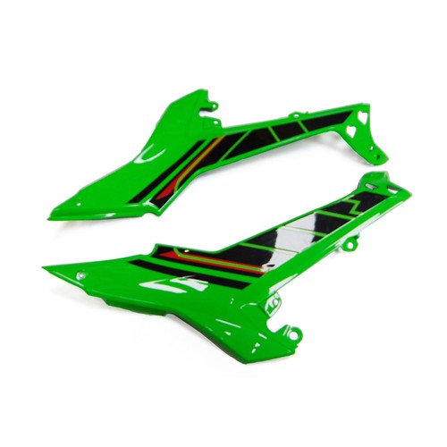 ABS Plastic Bodykit For Kawasaki ER6F/Ninja 650r 2020-2023 Green Black Fairings - Picture 8 of 9
