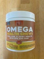 Ready Pet Go Omega 3 Health Chews Fish Oil for Dogs Skin Care Coat Supplement