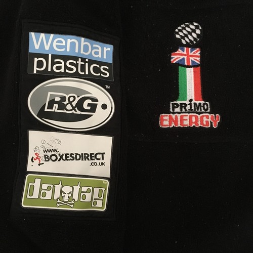 Kawasaki Quattro Plant mens Black Fleece Racing Motorsport Jacket size 3XL-4XL - Picture 4 of 12