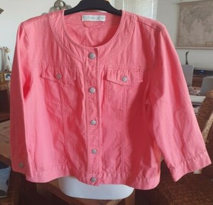 BLUE GRAE DENIM coral denim jacket - 16 