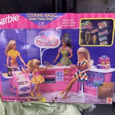 1998 Barbie Cooking Magic Sweet Treats Shoppe Mattel 67745 New Sealed Rare Set