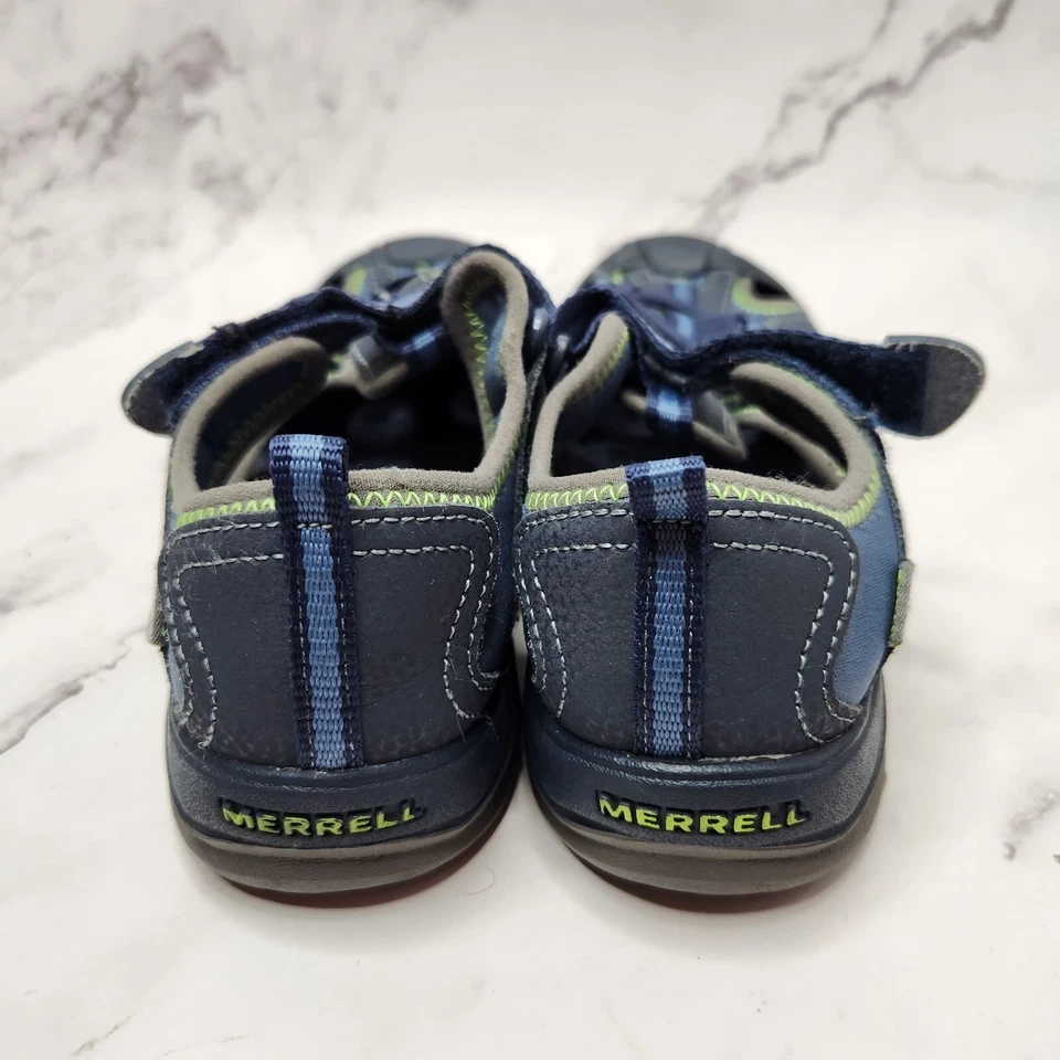Merrell Hydro Sandals Blue Suede Upper Hiking Camping Walking Shoes Boys 3W - Image 4 of 4