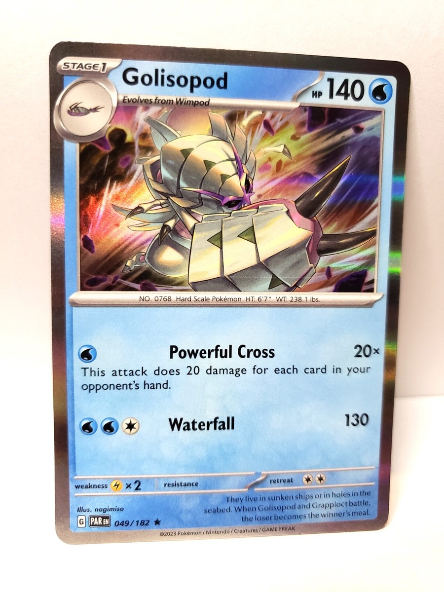 Pokmon TCG - Golisopod - 049/182 - Holo Rare - Paradox Rift - NM/MINT