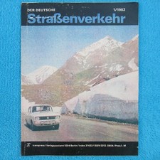 DER DEUTSCHE STRASSENVERKEHR 1982 Januar Nr 1 DDR