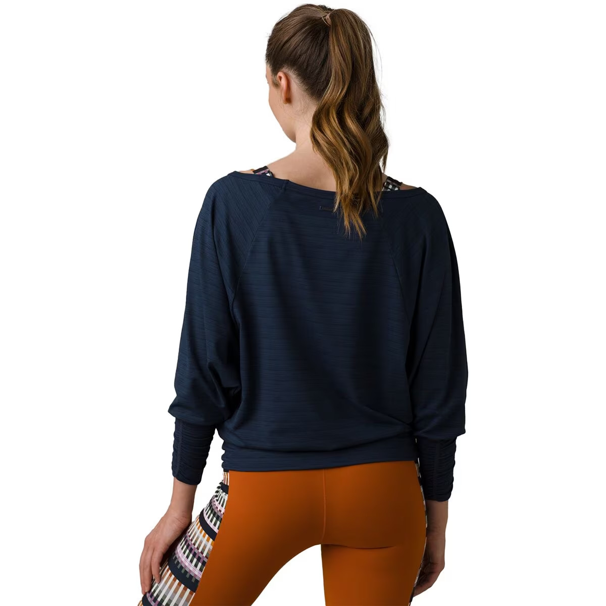 Prana Women's Blue Ridgeview Relaxed Long Sleeve Top L12109 Size Medium View 2