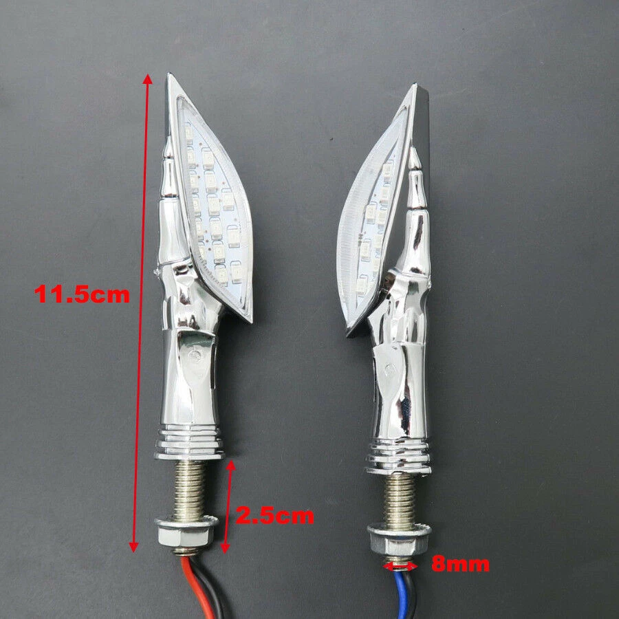 4x Luz de señal de giro para motocicleta Harley-Davidson Blackline Cross Bones Dyn Foto 3 de 4