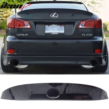 Fits 06-13 Lexus IS250 IS350 Sedan WD Style Trunk Spoiler Lip Painted Black #8U0