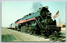 American Freedom Train Locomotive Number 1 The America 2101 Train Postcard 30543