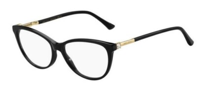 Jimmy Choo Damen Brillengestell JC287 Col 807 schwarz mit Etui und Tuch 54mm