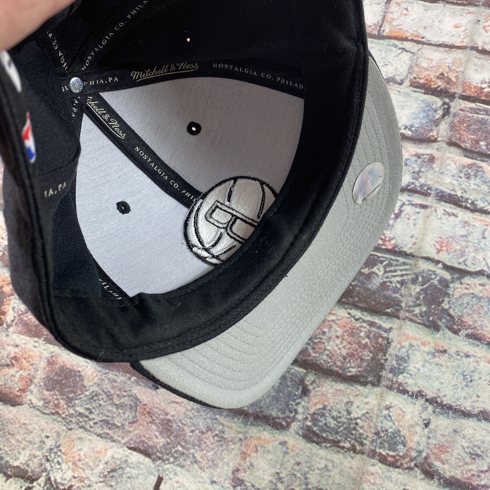 Brooklyn Nets NBA Mitchell & Ness Fitted Cap Blac… - image 7