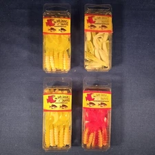 Variety Lot of 4 Big Bite Baits 2" Fat Grub and Triple Tp Grub Fishing Lures