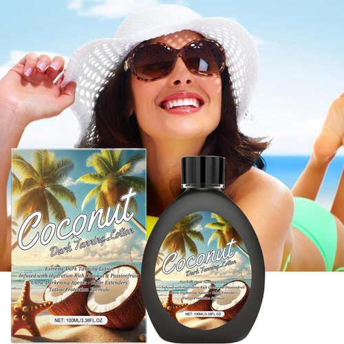 Tanning Lotion Dark Tanner Oil Accelerator 100ml Dark Hydrating Sunless - Picture 5 of 10