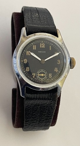 Vintage Military ORVIN Watch 17 Jewels Orvin 101/2A Adjusted Rolex Victory Case - Picture 2 of 24