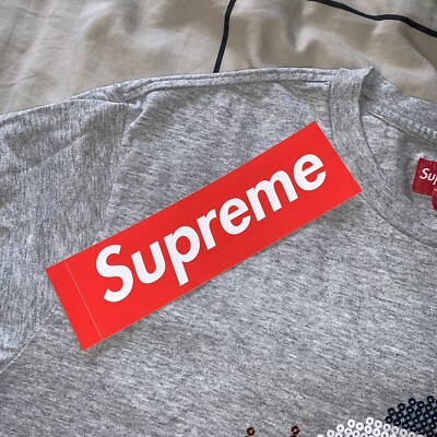 Supreme Clown Sequin Top Grey Large FW21 | eBay