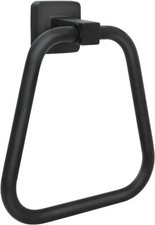 Towel Holder for Bathroom Wall Matte Black Ring Stainless Steel