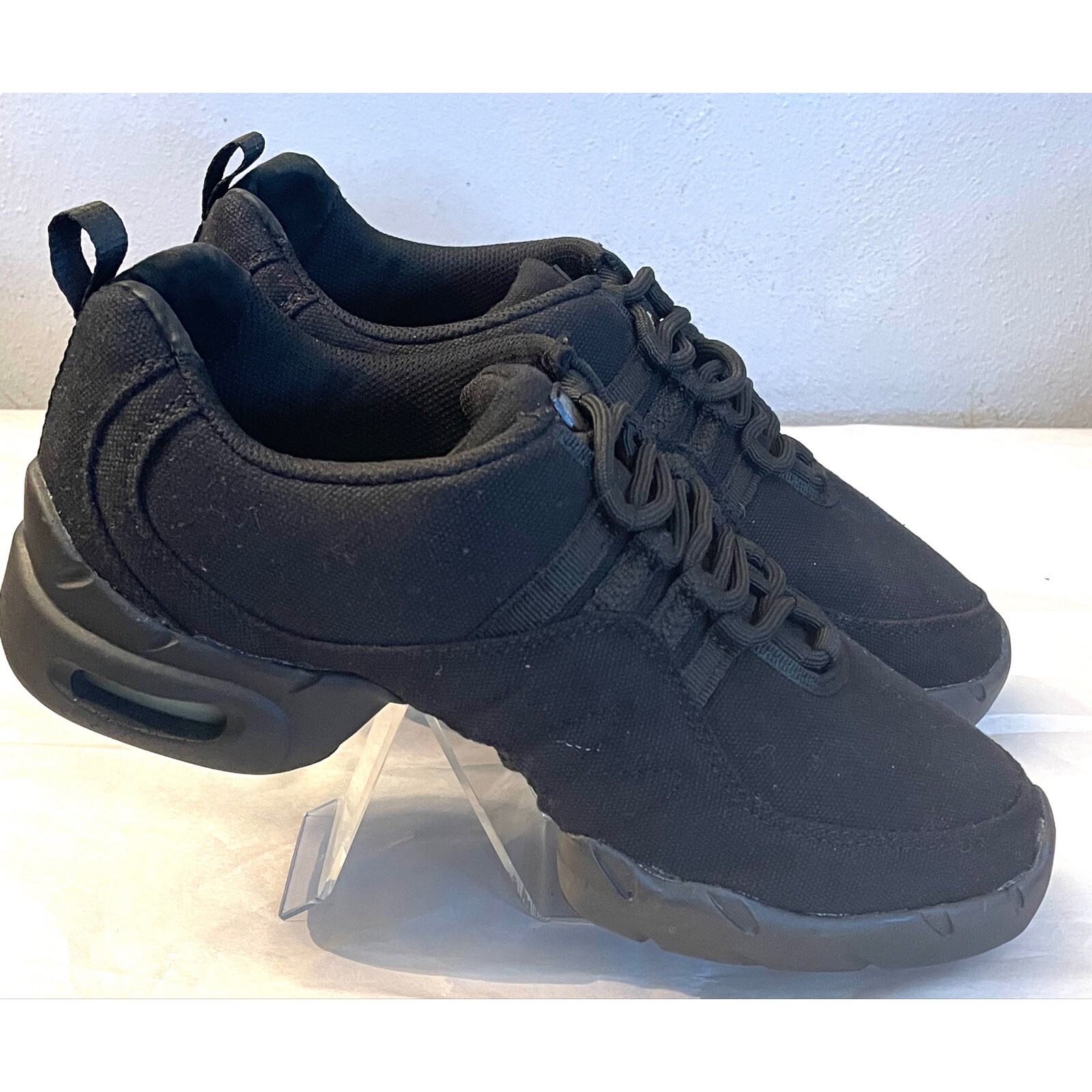 Bloch Boost Canvas Dance Sneaker Split Sole SZ 11.5 Black SO528L High Arch Shoes image 5
