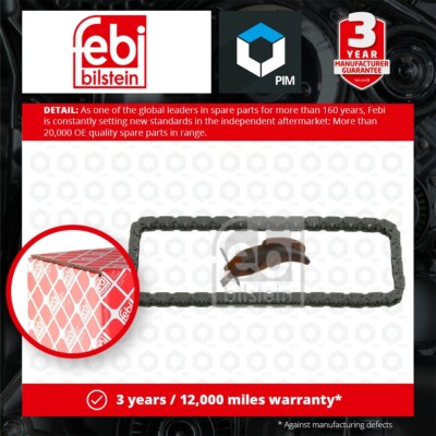 Oil Pump Chain Kit fits FORD MONDEO 2.0D 03 to 07 1235939 1235939S1 Febi Quality