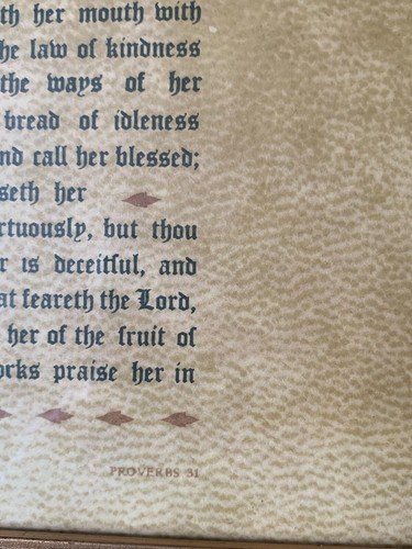 Stunning, Framed Print, Proverbs 31 w Drawings,1695 Amsterdam Passover Hagadah - Picture 11 of 12